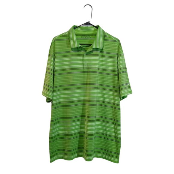 Men's Nike Golf Dri- Fit Stripe Polo Shirt XL - Picture 1 of 4